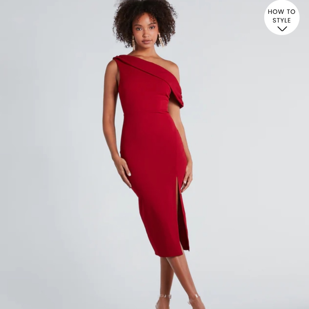 Red Midi Dress